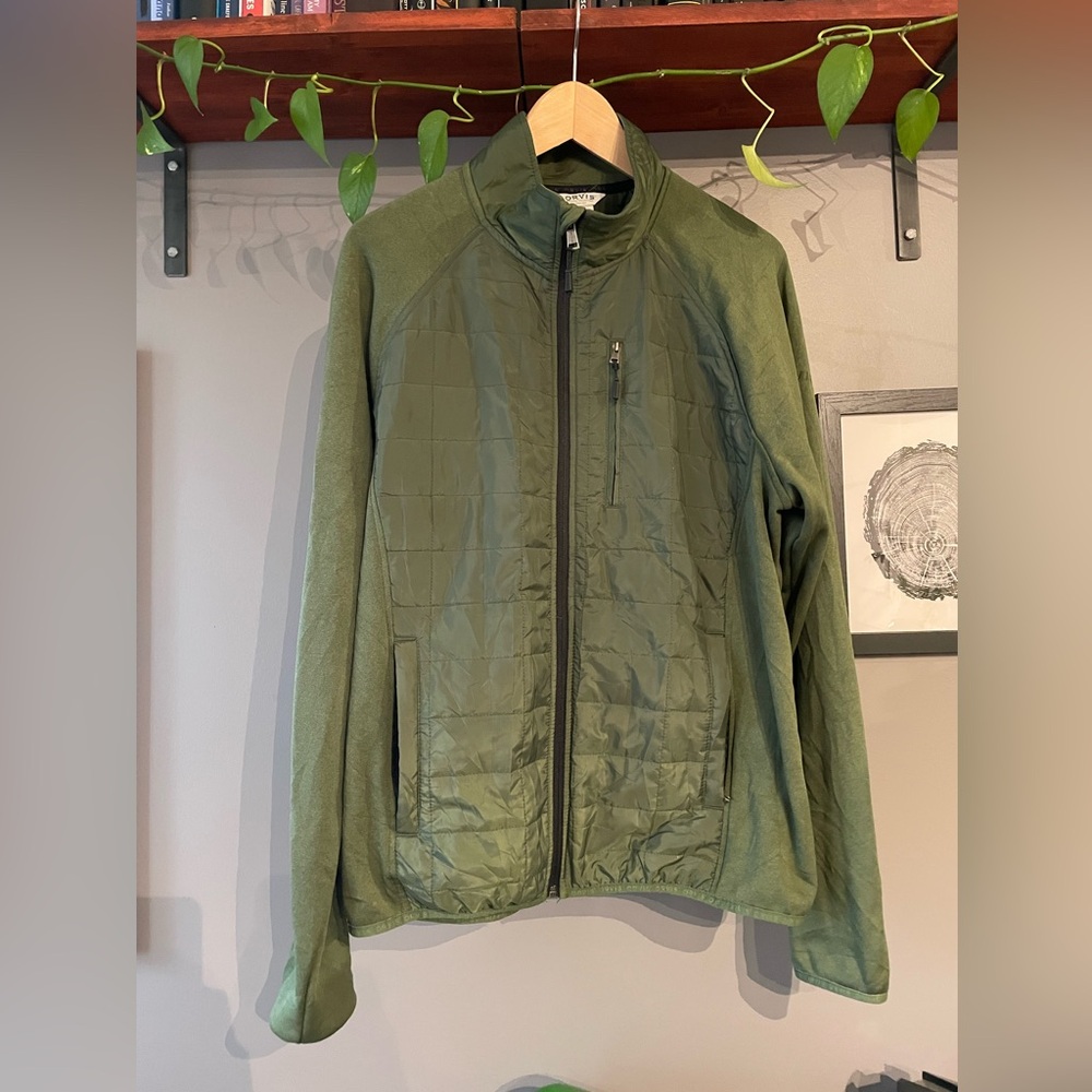 Orvis Men's Quilted Olive Jacket